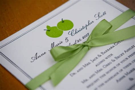 apple green wedding invitation|Green Apple Wedding Invitation .